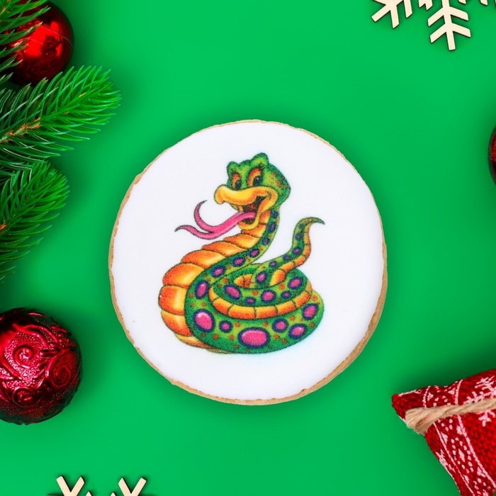 Новый год. Печенье ванильное Новый год. Печенье ванильное "Новогоднее ассорти №1" 35г(1кор=16шт)