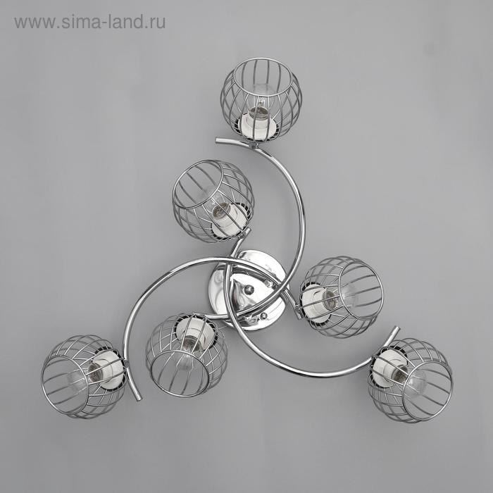 Люстра 73172/6 E27 40Вт хром 60х60х26 см BayerLux