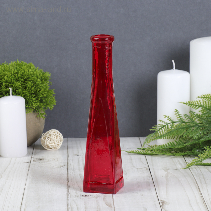 Ваза Ваза "Стрелки" прозрачная 20х4,3х4,3 см 0,1 л, микс