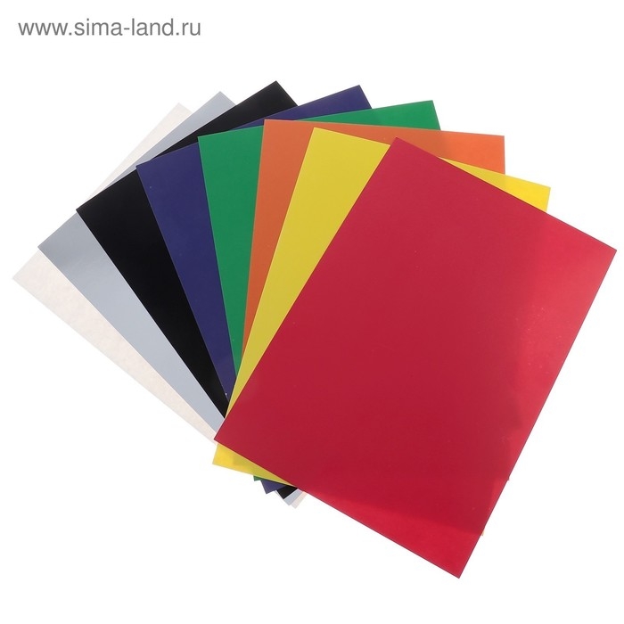 Картон цветной двусторонний А4, 8 листов, 8 цветов, мелованный 230 г/м2, целлюлозный Картон цветной двусторонний А4, 8 листов, 8 цветов, мелованный 230 г/м2, целлюлозный