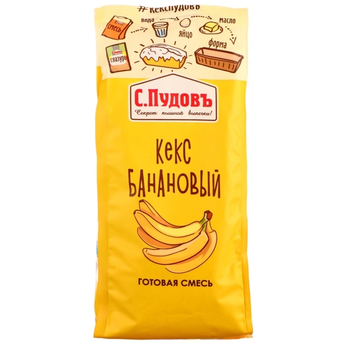 Кекс банановый  Кекс банановый "С.Пудовъ", 300 г