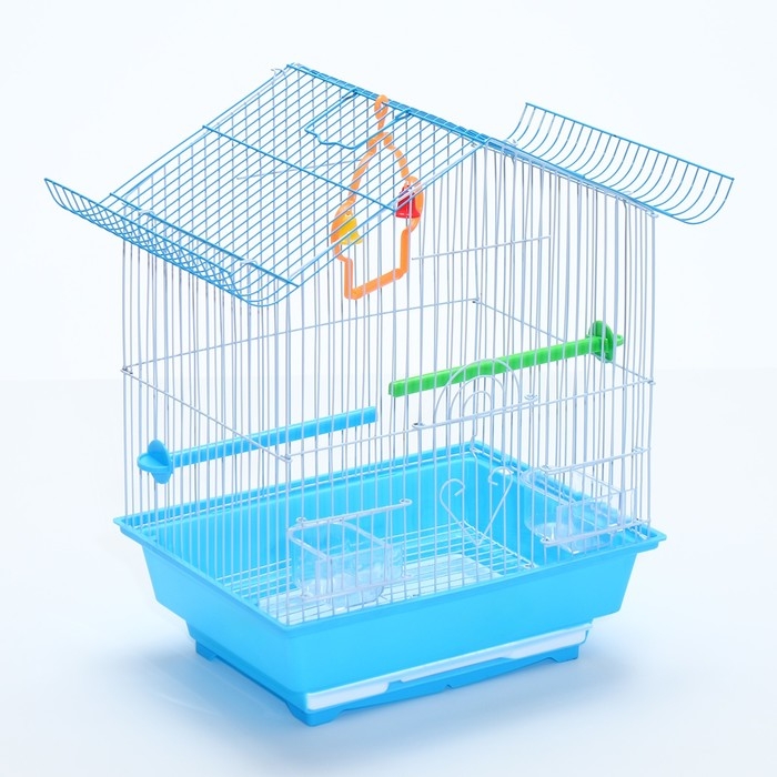 Клетка для птиц укомплектованная Bd-1/1d, 30 х 23 х 39 см, голубая Клетка для птиц укомплектованная Bd-1/1d, 30 х 23 х 39 см, голубая