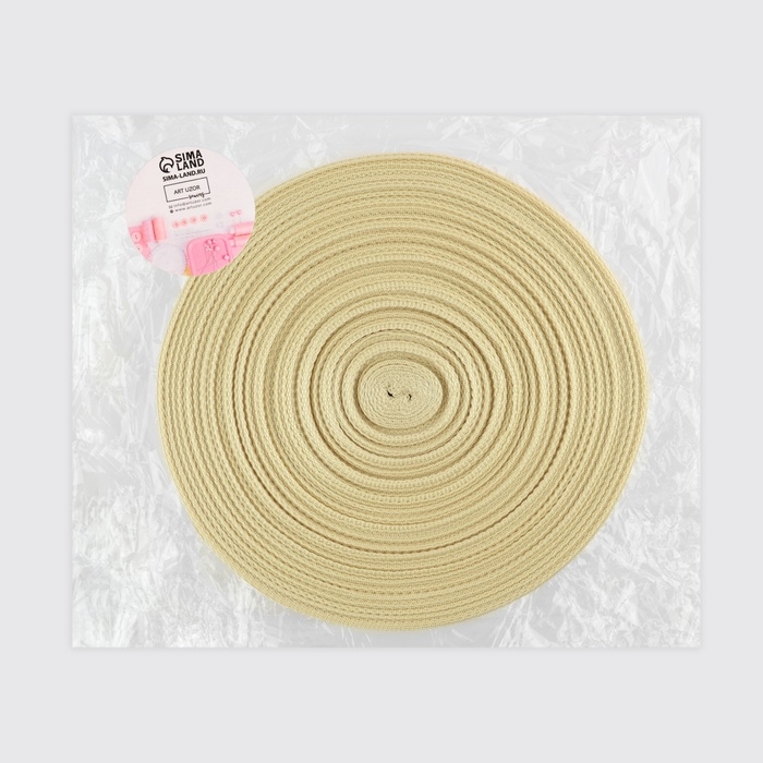 Стропа ременная, 30 мм, 50 ± 1 м, плотность 12,5 гр/м, цвет бежевый №22 Стропа ременная, 30 мм, 50 ± 1 м, плотность 12,5 гр/м, цвет бежевый №22