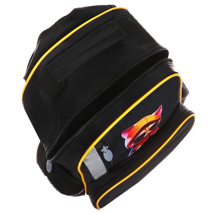 Рюкзак школьный, 37 х 26 х 13 см, эргономичная спинка, Calligrata ОРТ  Рюкзак школьный, 37 х 26 х 13 см, эргономичная спинка, Calligrata ОРТ "Крутой кот"