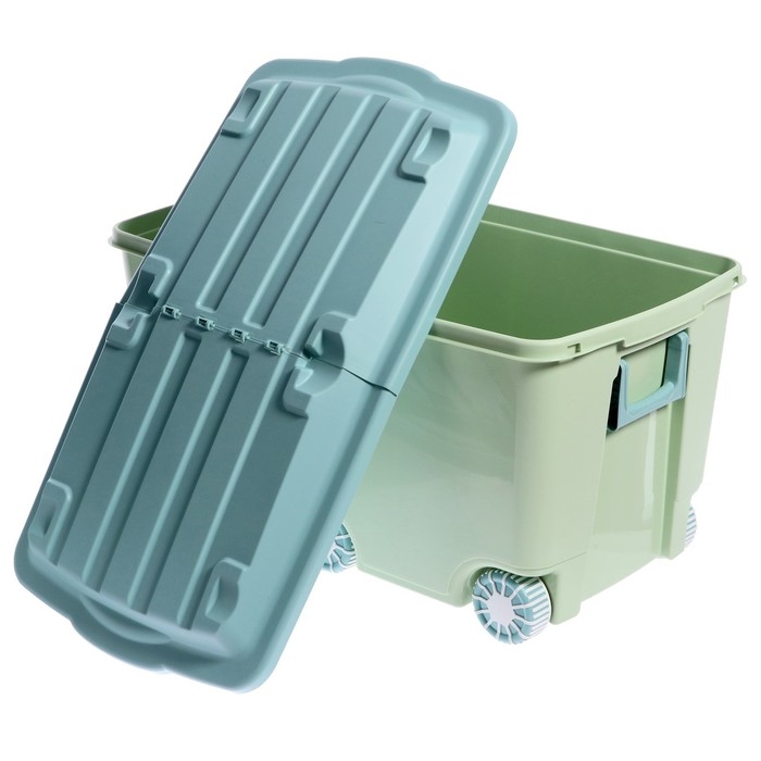 Ящик для игрушек на колёсах, цвет зелёный Ящик для игрушек на колёсах, цвет зелёный