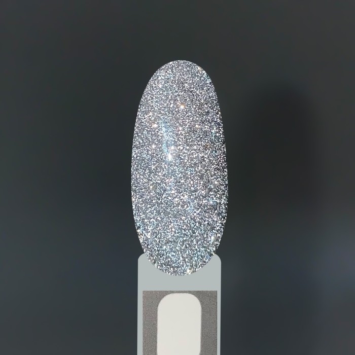 Блёстки для декора ногтей, светоотражающие, мелкие, цвет серебристый Блёстки для декора ногтей, светоотражающие, мелкие, цвет серебристый