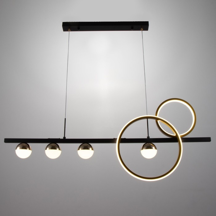 Светильник BayerLux Светильник BayerLux "Ариста" LED 48Вт 6000К черно-золотой 100х100 см