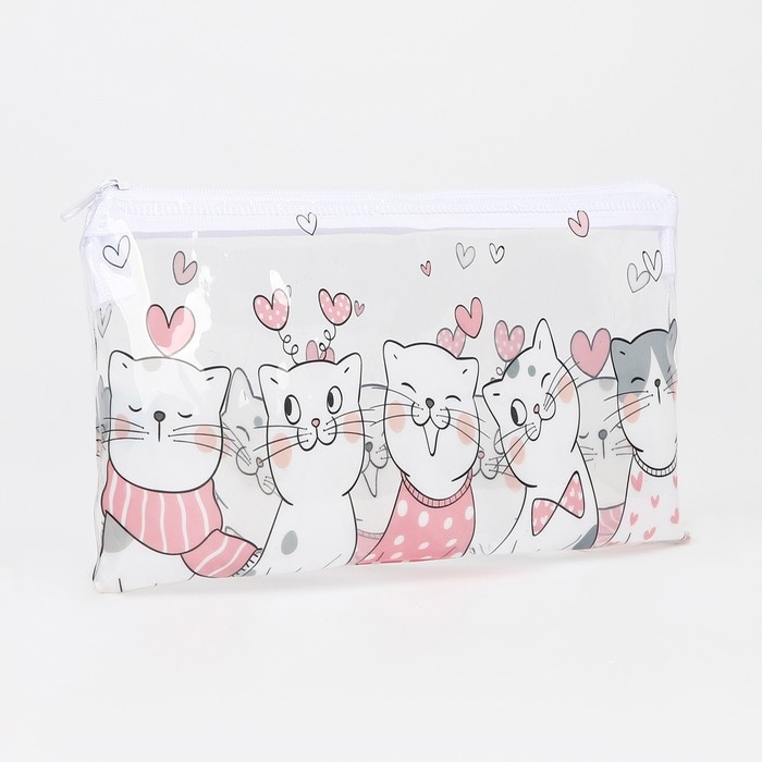 Косметичка-пенал на молнии, цвет прозрачный Косметичка-пенал на молнии, цвет прозрачный