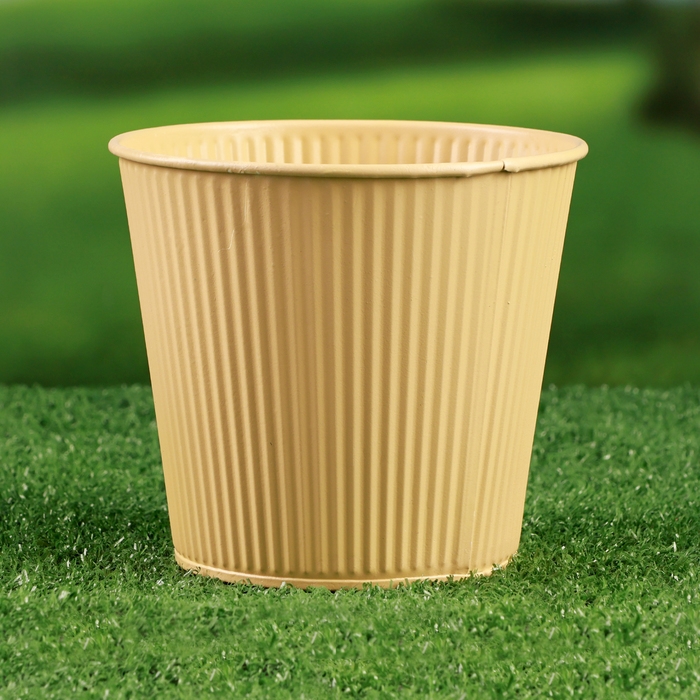 Кашпо "Ведерко Килли" желтое, 14х14х13см