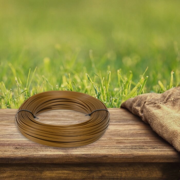 Ротанг искусственный 8 мм 100 м волна (бронза металлик) Ротанг искусственный 8 мм 100 м волна (бронза металлик)