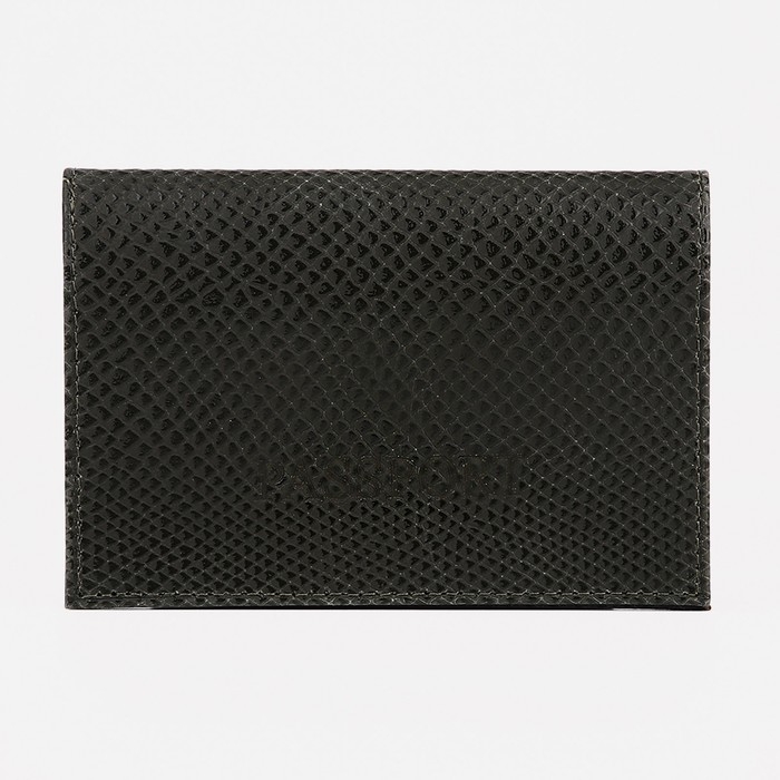 Обложка для паспорта, цвет оливковый Обложка для паспорта, цвет оливковый