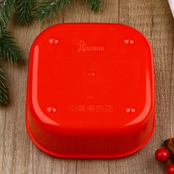 Ланч-бокс новогодний Сима-ленд «Чудесных мгновений!», 700 мл