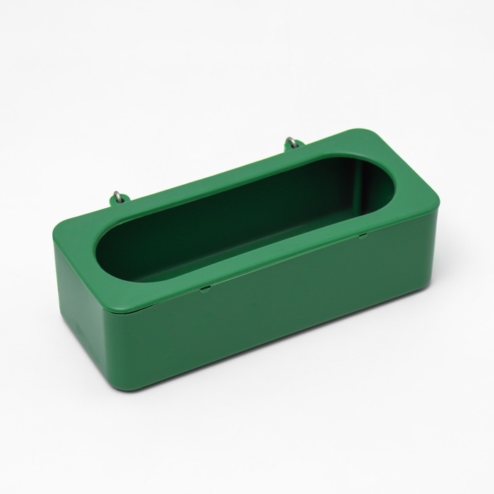 Кормушка для птиц внутренняя матовая 15 х 6,5 х 4,5 см, зелёная Кормушка для птиц внутренняя матовая 15 х 6,5 х 4,5 см, зелёная