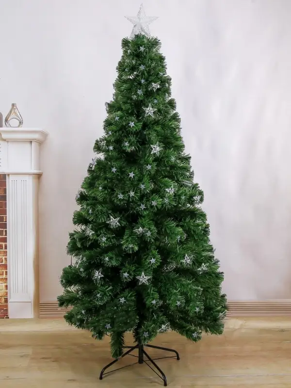 Ёлка светодиодная &laquo;Галактика&raquo; 180 см, диаметр нижнего яруса 90 см, 220 ПВХ веток, мигание, свечение белое/синие