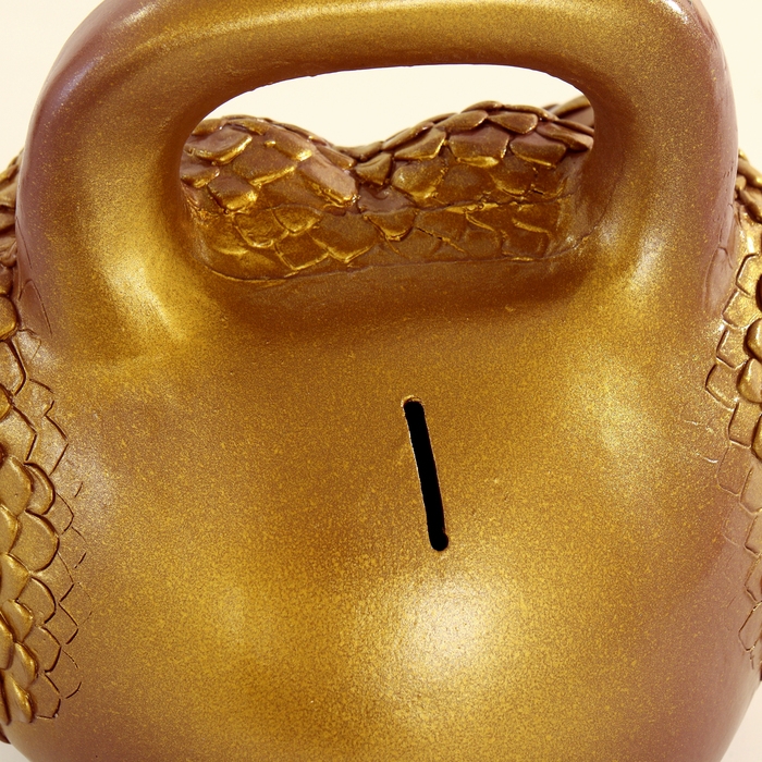 Новый год. Символ 2025. Копилка Новый год. Символ 2025. Копилка "Гиря Змея" коричневая, 20см