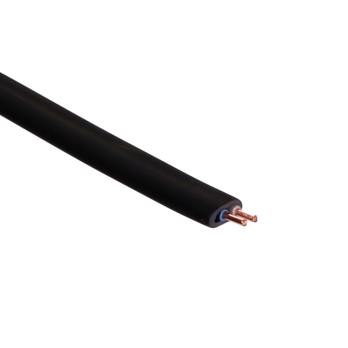 Кабель твердый плоский негорючий малодымный ПромЭл ВВГп-нг(А) LS, 2х1.5, 50 м, ГОСТ Кабель твердый плоский негорючий малодымный ПромЭл ВВГп-нг(А) LS, 2х1.5, 50 м, ГОСТ