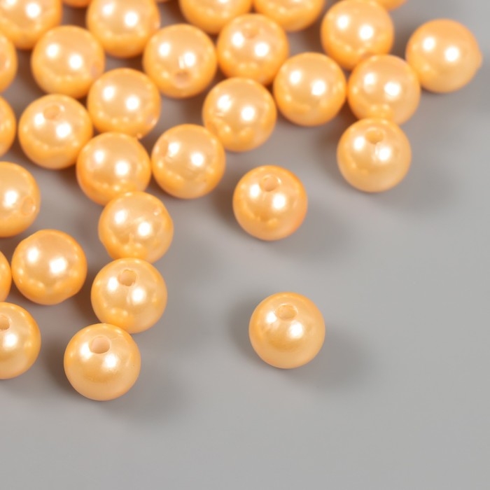 Набор бусин Набор бусин "Жемчуг" d 10 мм, 250 гр, коралловый