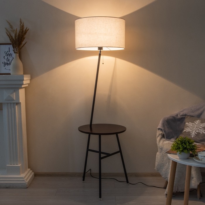 Торшер 19072/1 E27 40Вт черный 45х40х170 см