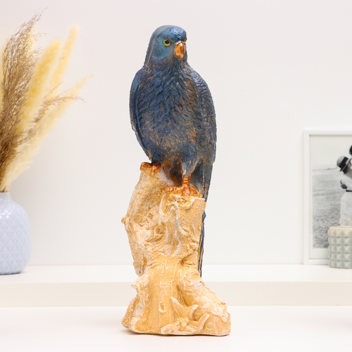 Фигура "Птица на пеньке" 40х10х16см, цветной