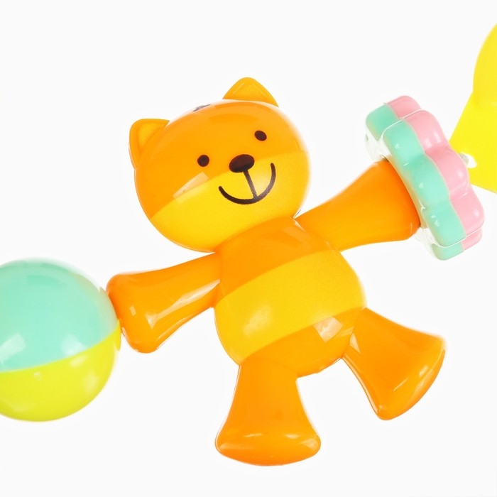 Растяжка на коляску/кроватку «Слоник», 3 игрушки с погремушками, цвет МИКС, Крошка Я Растяжка на коляску/кроватку «Слоник», 3 игрушки с погремушками, цвет МИКС, Крошка Я