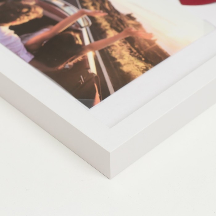 Фоторамка дерево с прищепками 10х15 см Фоторамка дерево с прищепками 10х15 см "Два сердца" белая 2х22,5х18,5 см