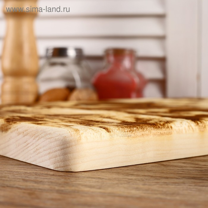 Доска из массива кедра «Медведь», большая, прямоугольная, 23 × 35 см Доска из массива кедра «Медведь», большая, прямоугольная, 23 × 35 см