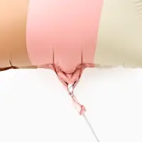 Воздушный шар фольгированный 32" "Радуга"  розовый сатин