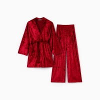 Костюм женский (жакет, брюки) KAFTAN, размер 48-50, цвет бордовый