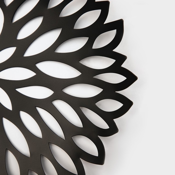 Фруктовница Доляна «Пион», 28,5×28,5×4,5 см, цвет чёрный Фруктовница Доляна «Пион», 28,5×28,5×4,5 см, цвет чёрный