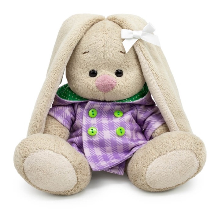 Мягкая игрушка «Зайка Ми», в клетчатом пальто с капюшоном, 15 см Мягкая игрушка «Зайка Ми», в клетчатом пальто с капюшоном, 15 см