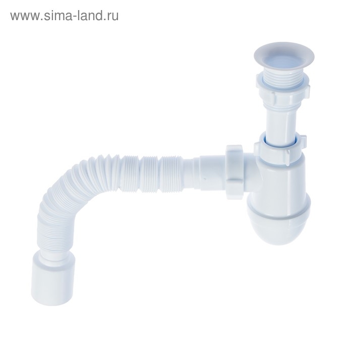 Сифон для мойки  Сифон для мойки "АНИ Пласт" Варяг C5010, 1 1/2"х40 мм, с гофрированной трубой 40 x 50 мм