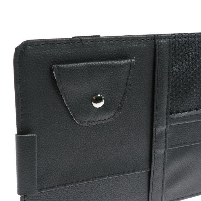 Органайзер на солнцезащитный козырек, 30×14.5 см, черный Органайзер на солнцезащитный козырек, 30×14.5 см, черный