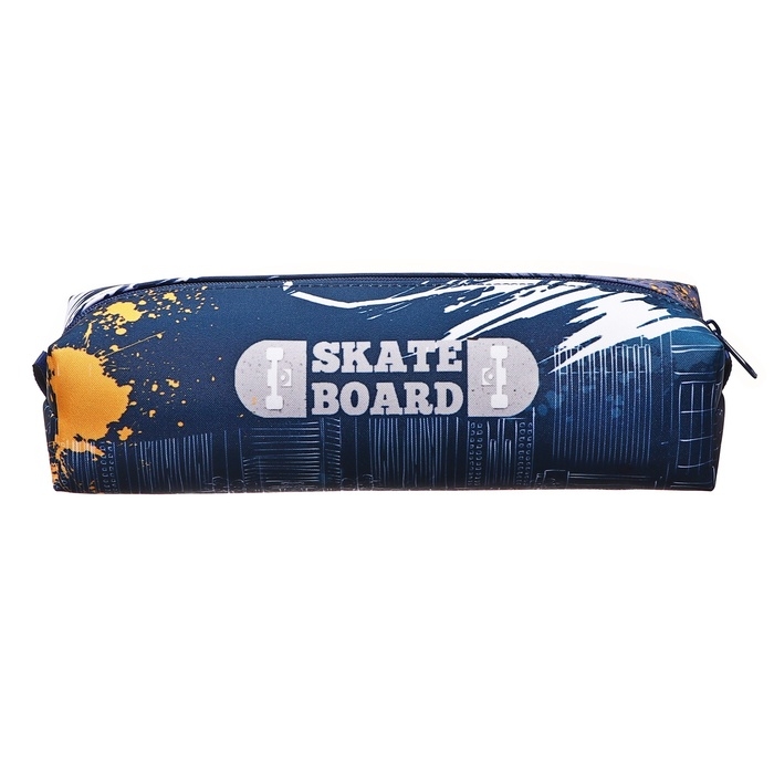 Пенал мягкий, 1 отделение 60 х 210 х 50 мм, объёмный, ПМО 31-20, Пенал мягкий, 1 отделение 60 х 210 х 50 мм, объёмный, ПМО 31-20, "Скейтеры" 71616