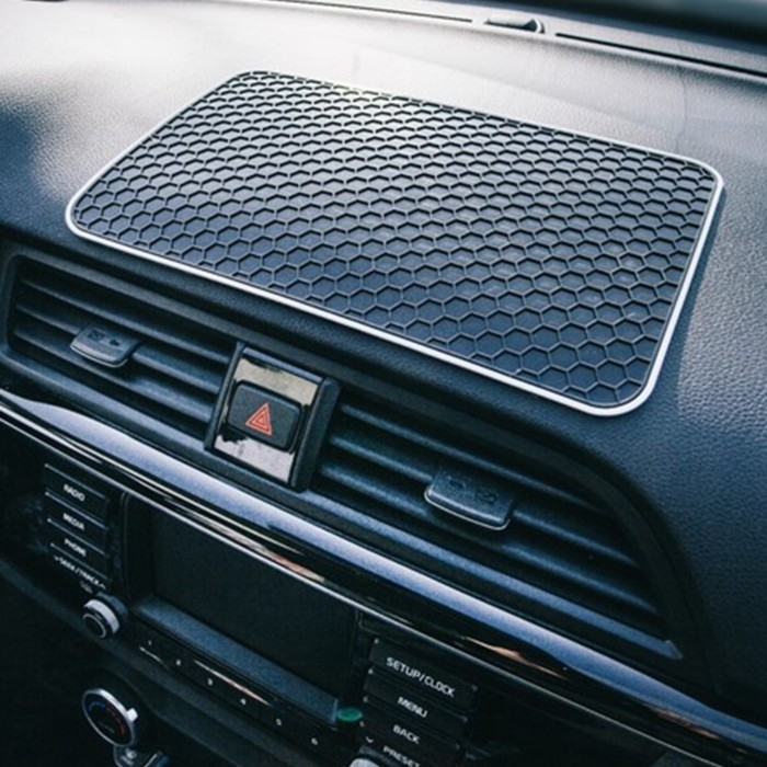 Коврик противоскользящий 27.5×17 см, соты, черный Коврик противоскользящий 27.5×17 см, соты, черный