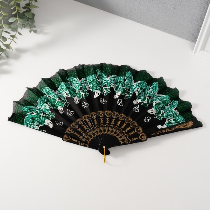 Веер h=14 см Веер h=14 см "Рой бабочек" МИКС