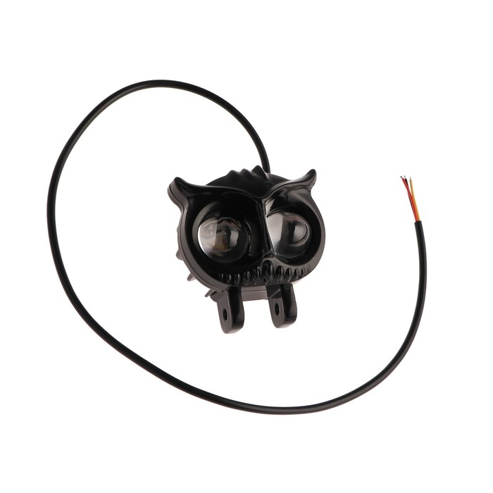 Фара cветодиодная, Сова, 12 В, 15 Вт, 1080 Лм, провод 56 см, свет бело-желтый, набор 2 шт Фара cветодиодная, Сова, 12 В, 15 Вт, 1080 Лм, провод 56 см, свет бело-желтый, набор 2 шт