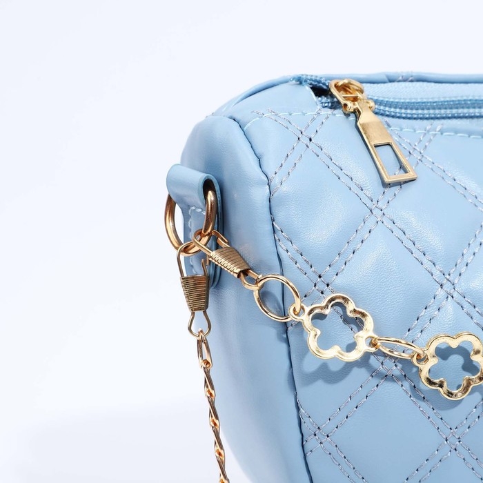 Сумка кросс-боди на молнии, цвет голубой