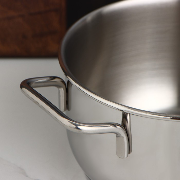 Кастрюля «Классика-прима», 1.5 л, d=16 см, капсульное дно, индукция,цвет серебряный Кастрюля «Классика-прима», 1.5 л, d=16 см, капсульное дно, индукция,цвет серебряный