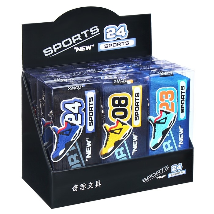 Пенал школьный на молнии Пенал школьный на молнии "Спорт", микс