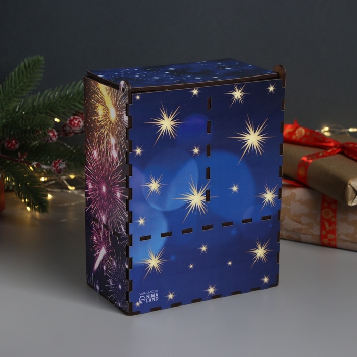 Новогодний чайный домик Новогодний чайный домик "Счастливого Нового года" 20х15х8,5 см