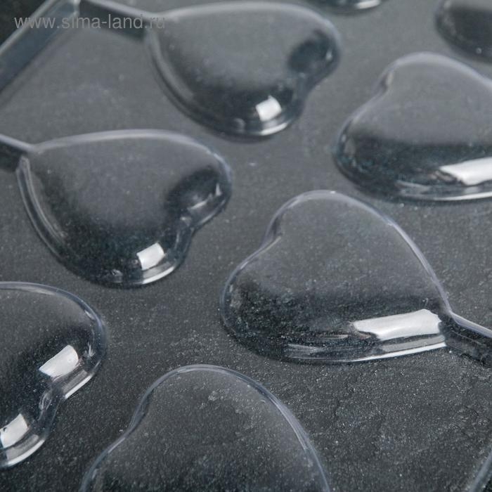 Форма для шоколада и конфет «Сердце», 27,2×18,2 см, 8 ячеек, цвет прозрачный Форма для шоколада и конфет «Сердце», 27,2×18,2 см, 8 ячеек, цвет прозрачный