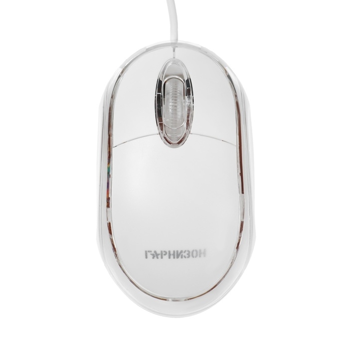 Мышь Гарнизон GM-100W, проводная, оптическая, 1000 dpi, USB, белая Мышь Гарнизон GM-100W, проводная, оптическая, 1000 dpi, USB, белая