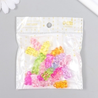 Декор для творчества пластик "Мармеладный мишка с петелькой" набор 20 шт МИКС 0,5х1,1х1,7 см Декор для творчества пластик "Мармеладный мишка с петелькой" набор 20 шт МИКС 0,5х1,1х1,7 см