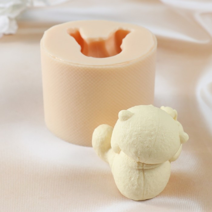 Молд силиконовый Молд силиконовый "Мишка с зайцем" Силикон 5,8х7х6,5 см