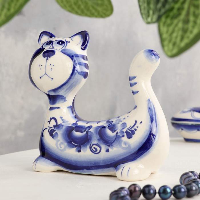 Сувенир «Кот Пряник», гжель Сувенир «Кот Пряник», гжель