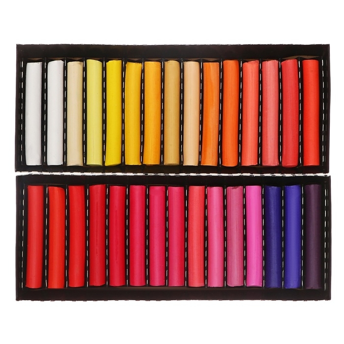 Пастель сухая, набор 60 цветов, Колер  Пастель сухая, набор 60 цветов, Колер "Петербургская", D-8.5мм /L-60 мм, художественная