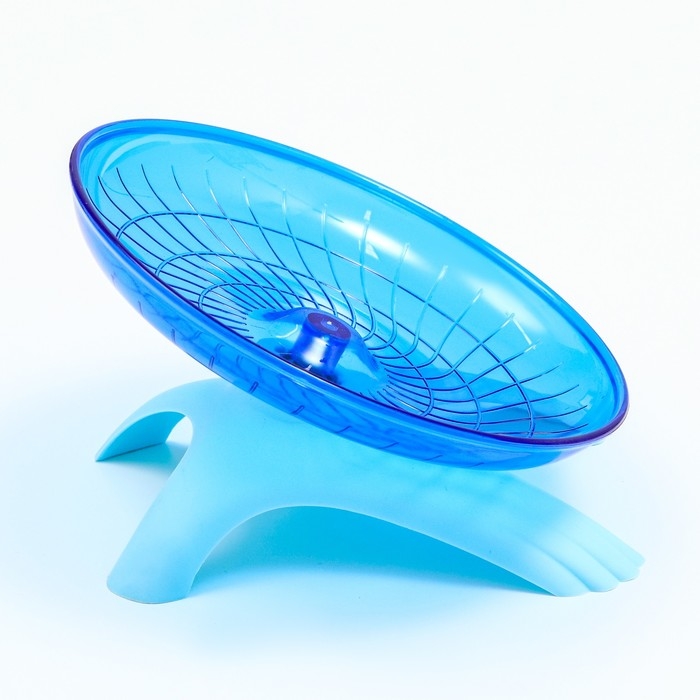 Беговая тарелка Carno для грызунов, 18 х 18 х 11 см, синяя Беговая тарелка Carno для грызунов, 18 х 18 х 11 см, синяя