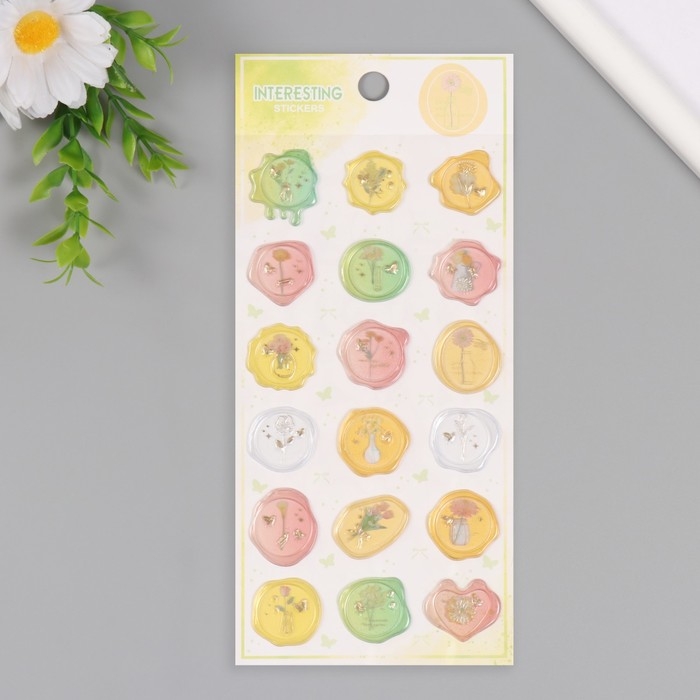 Наклейки для творчества пластик Наклейки для творчества пластик "Тёплые богатства" 9,3х20,4 см