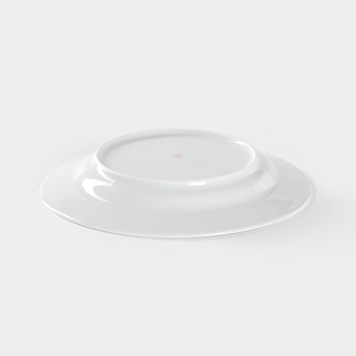 Тарелка фарфоровая «Сирень», d=20 см, белая Тарелка фарфоровая «Сирень», d=20 см, белая