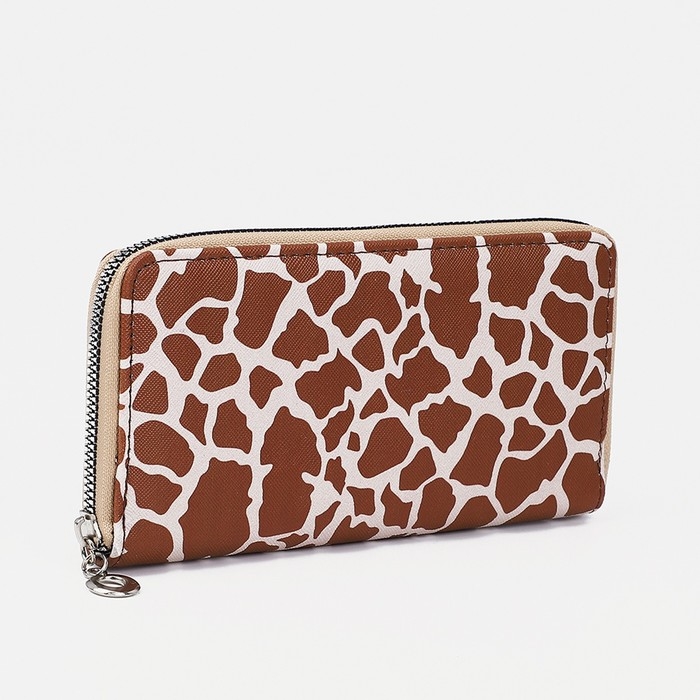 Кошелёк на молнии, отдел для карт, для монет, цвет коричневый Кошелёк на молнии, отдел для карт, для монет, цвет коричневый